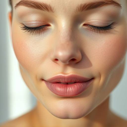 Close-up of glowing, healthy skin, representing the Skincare category